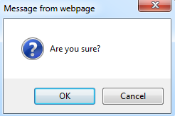 JavaScript alert dialog box
