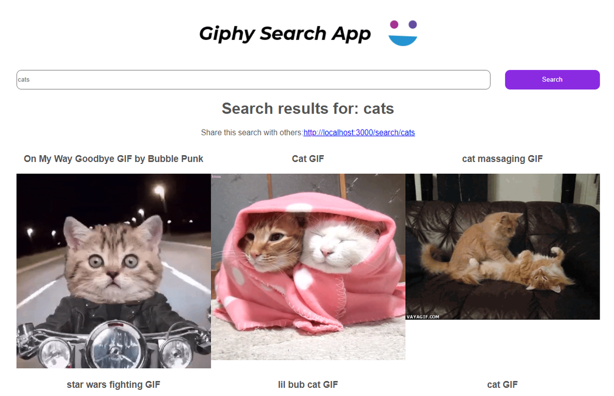 Giphy Search App