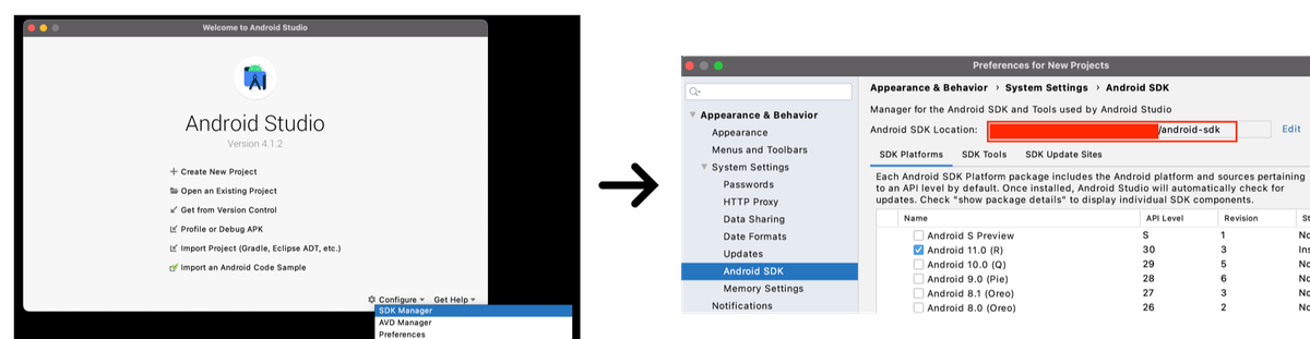 Installation of Android SDK
